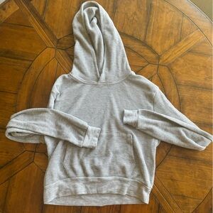 Light Grey Waffle Knit Brandy Melville Hoodie